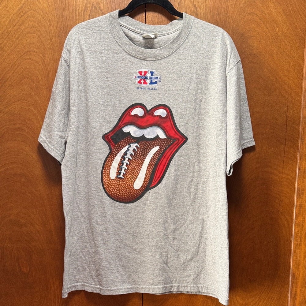 Official Rolling Stones Super Bowl t-shirt - Detroit, February 5, 2006.